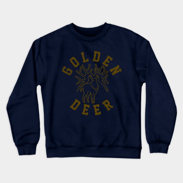 Golden Deer Retro Style | Fire Emblem: Three Houses Crewneck Sweatshirt by threadbaregaming